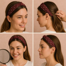 Women's Polka Dot Fabric Knot Hairband – Stylish & Comfortable (1 Pc) - dailyneed.life