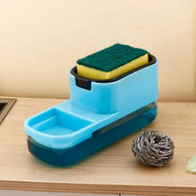 2 in 1 Plastic Dish Soap Liquid Dispenser Sponge Holder ,Sabudani (1 Set) - dailyneed.life