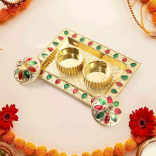 Rakasha Bandhan Special Puja Thali, Kumkum Thali Holder, Pooja Return Gift, Indian Housewarming Gifts, Brother / Bhai / Bhabhi / Sister / Family for Rakshabandhan, Diwali - dailyneed.life
