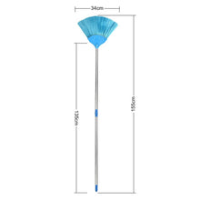 Broom with Long Stainless Steel Rod and Extendable Cobweb Cleaner Stick - dailyneed.life