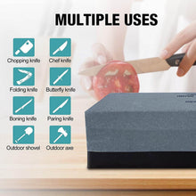 Silicon Carbide German Combination Stone, Dual Sided Stone for Knife and Tools Sharpening with Safety Case - dailyneed.life
