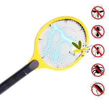 Yellow Rechargeable Electric Mosquito Killer Racket with Cable - dailyneed.life