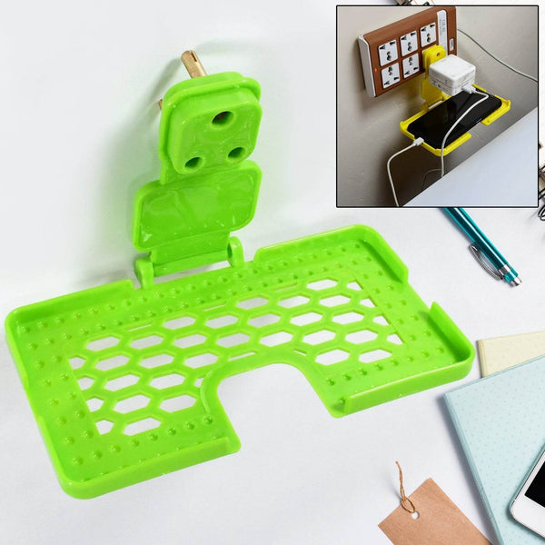 Multi-Purpose Wall Holder Stand for Charging Mobile, Just Fit in Socket and Hang (Mix Color / 1 pc) - dailyneed.life