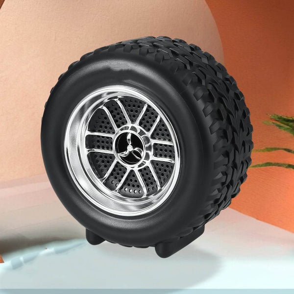 Portable Tyre / Wheel Shape Wireless Bluetooth Speaker (1 Pc) - dailyneed.life