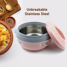 4500ml Insulated Casserole Box (Steel): Floral Print, Keeps Food Hot/Cold - dailyneed.life