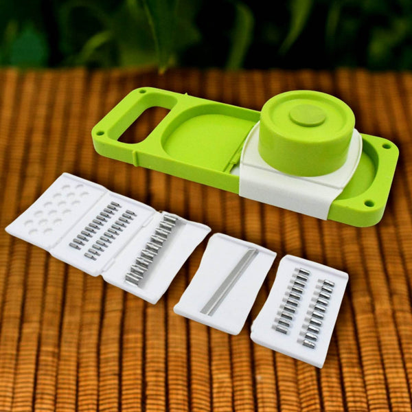 Slicer for Kitchen 5 in 1 Foldable Vegetable Slicer Blade Potato Cutter, Veggie Slicer, Onion Slicer, Julienne Grater with Protective Guards, Stainless Steel Blade - dailyneed.life