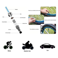 LED Flash Light lamp tyre Wheel Valve Sealing caps (2 Pc / Mix Color) - dailyneed.life