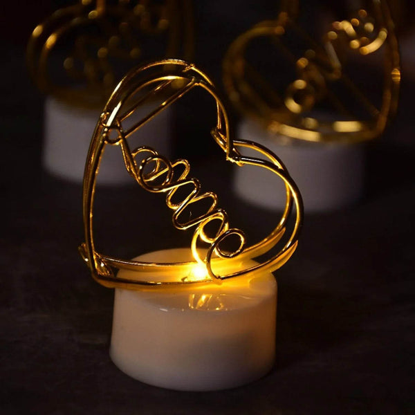 Valentine’s Day Special Gift Box - Heart-Shaped Light, Chocolate Box & Golden Flower - dailyneed.life
