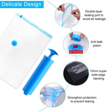 Vacuum Storage Bags with Suction Pump & Shirt clips - Vacuum Bags - Big Capacity Vacuum Seal Bags for Travel Clothes Blankets Pillows, Compression Bags | Space Saver Vacuum Storage Bags (5 Pcs Set) - dailyneed.life