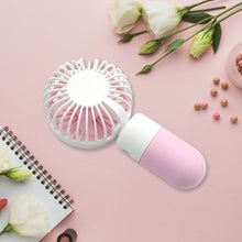 Portable Small Electric Fan Handheld, Rechargeable Mini Student Handheld Dormitory Class Personal Fan - dailyneed.life