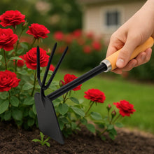 2 in 1 Double Hoe Gardening Tool with Wooden Handle - dailyneed.life