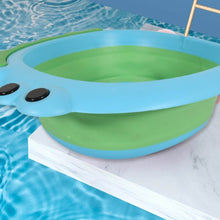 Frog Shape Foldable Baby Wash Basin, Space-Saving Lightweight Face Washing Tub (33×31cm / 1 Pc) - dailyneed.life