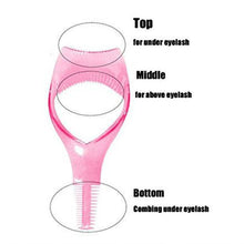 3-in-1 Plastic Eyelash Tool: Mascara Guide, Brush & Curler (1 Pc) - dailyneed.life