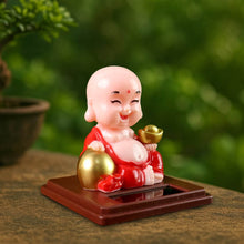 Solar Power Moving Head Buddha Statue Car Ornament (1 Pc / Mix Color) - dailyneed.life