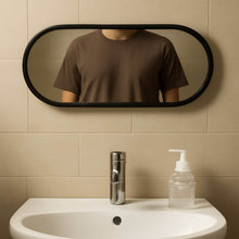Modern Oval Wall-Mounted Bathroom Mirror (1 Pc) - dailyneed.life