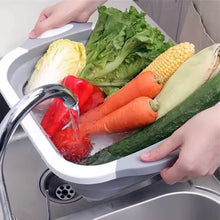 Collapsible Cutting Board with Dish Tub Basket - dailyneed.life