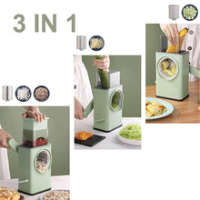 Vegetable Shredder Round Mandolin Slicer, Grater, Shredder Salad Maker - Large Feed Port - Suction Base - Cutter for Vegetable, Fruit, Cookie. - dailyneed.life