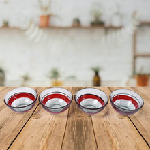 Healthy Choice Set Of 4pc Ceramic Cup And 4pc Glass Bowl With Plastic Plate (9 Pcs Set) - dailyneed.life