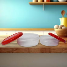 Round Plastic Big & Small Storage Container Box (PACK OF 2) - dailyneed.life