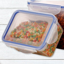 Classics Rectangular Plastic Airtight Food Storage Containers with Leak Proof Locking Lid Storage container set of 3 Pc( Approx Capacity 500ml,1000ml,1500ml, Transparent) - dailyneed.life