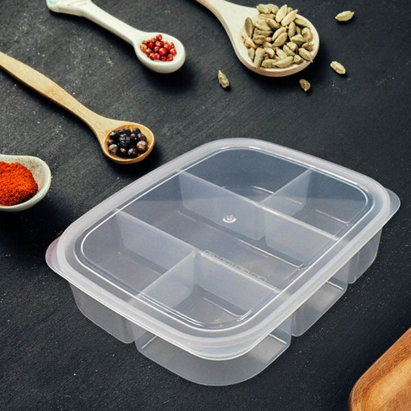 Plastic 5- Compartment Excellent container Reusable Lunch Box (1 Pc) - dailyneed.life