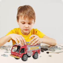 Metal DIY Fire Truck Building Blocks for Kids (Fire Truck / 292pcs of truck tool / 1 Set) - dailyneed.life