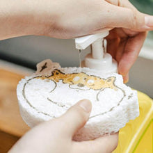 Cartoon Wood Pulp Sponge for Dishwashing Absorbent Cleaning Pad - dailyneed.life