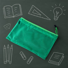 Zipper Mesh Pouch Multipurpose Travel Bag for Cosmetics Makeup Offices Supplies (25 x 16 cm) - dailyneed.life