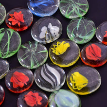 Glass Gem Stone, Flat Round Marbles Pebbles for Vase Fillers, Attractive pebbles for Aquarium Fish Tank. - dailyneed.life