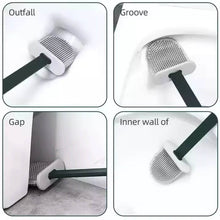 Portable Silicone Toilet Brush – Wall-Mounted, Anti-Drip Cleaner with Non-Slip Handle - dailyneed.life