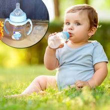 Plastic Baby Feeding Bottle with Handles, Cleaning brush & Straw (180 ML / 1 Pc) - dailyneed.life