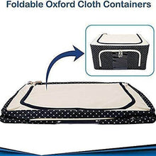 Foldable Steel Frame Clothes Living Storage Organizer Handled Bag - dailyneed.life
