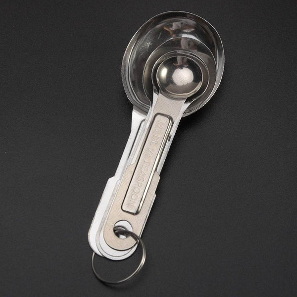 Stainless Steel Measuring Spoons Set - 4pcs, Anti-Rust for Kitchen & Baking - dailyneed.life
