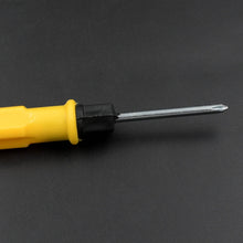 Small Pocket Size 2 in 1 Slotted Cross Head Double Sided Flat Magnetic Screwdriver with PVC Plastic Coated Handle (1 Pc) - dailyneed.life