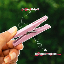 Durable Cloth Clips Set of 12 – Strong Grip Plastic Laundry Pegs with Stainless Steel Spring - dailyneed.life