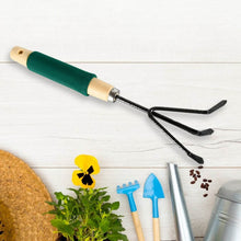 Gardening Tools - Hand Cultivator, Trowel, Heavy Duty with Ergonomic Wooden Handle for Transplanting and Digging (3 Pcs Set) - dailyneed.life