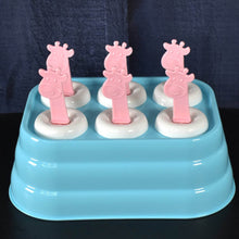 6 Cavity sicle Molds Plastic Giraffe shape Ice Moulds (1 Pc) - dailyneed.life