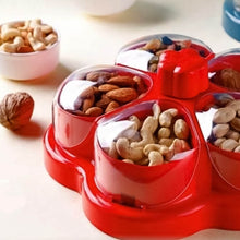 Supermom Lotus Shape Rotating Dry Fruit & Snack Organizer Box with Compartments (1 Pc) - dailyneed.life