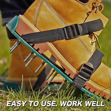 Lawn Aerator Spiked Sandals – Green Studded Garden Grass Shoes (1 Pair) - dailyneed.life