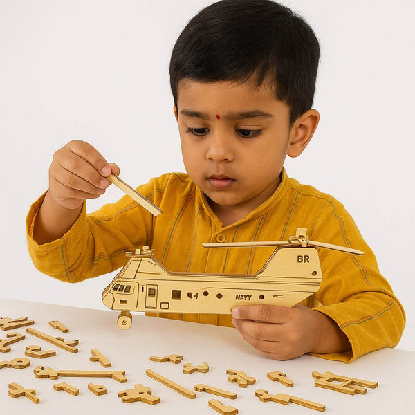 3D Wooden Aircraft Puzzle DIY Assembly Kit (Mix Design – 1 Set) - dailyneed.life