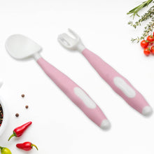 Silicone Bendable Kids Spoon & Fork Set – Toddler Self-Feeding Utensils (2 Pc Set) - dailyneed.life