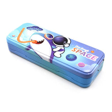 Metal Pencil Box, Pencil Case Double Compartment for Kids Stationery Compass Box, Stationery Gift for School Kids Compass, Pencil Box, Birthday Return Gift for Kids - dailyneed.life