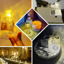 Big Acrylic LED Desk Lamps Table Lamp Portable Crystal, Diwali (1 Pc / Big) - dailyneed.life