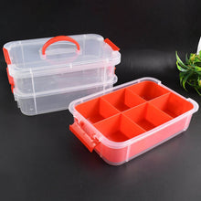 3-Layer Multi-Purpose Transparent Plastic Storage Carry Box with Handle - dailyneed.life