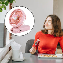 Mini USB Charging Fan with Percentage Display, 5 Speed Modes, and Mobile Stand - dailyneed.life