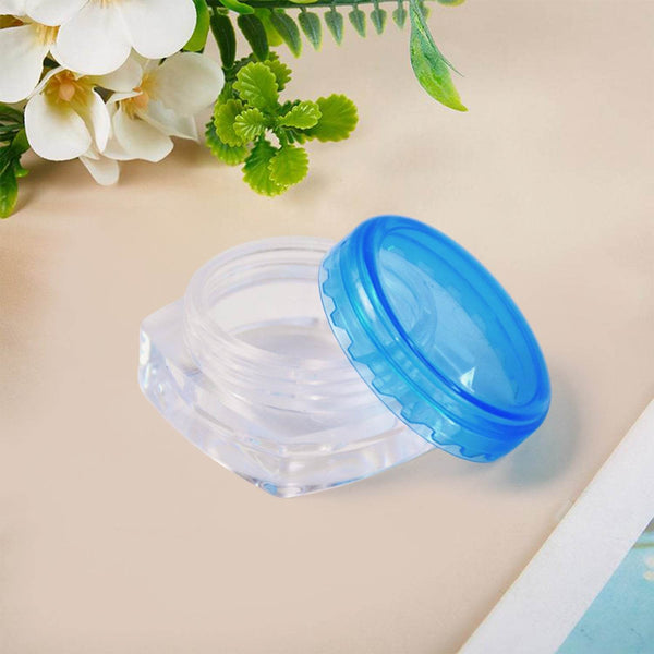 Plastic Empty Round Makeup Jar Pot Travel Cream Powder Cosmetic Container (1 Pc) - dailyneed.life