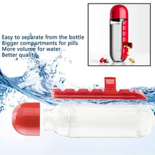 Water Bottle with Built-in 7-Day Pill Organizer Approx 900ml (1 Pc) - dailyneed.life