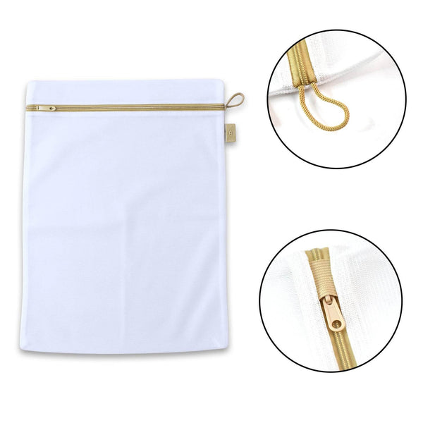 Large Mesh Laundry Bags for Delicate with Premium Zipper, Travel Storage Organize Bag, Clothing Washing Bags for Laundry, Blouse, Bra, Hosiery, Stocking, Underwear, Lingerie (1 Pc) - dailyneed.life