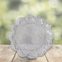 Plastic Household Flower Design Plates Dinner Plates Dish Tray (10 Pcs Set) - dailyneed.life