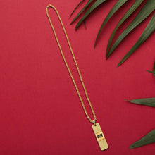 Golden Ram Naam Locket With Chain (1 Pc) - dailyneed.life